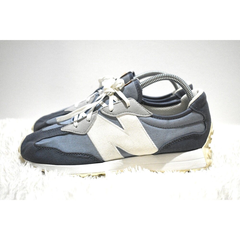 New Balance 327 GS327DE Mens 6.5 Blue White Grey Lace Up Shoes Womens Size 8 US
